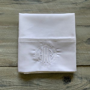 Monogram Pillowcase, Set of Monogrammed Pillowcases, pillowcase, monogram, dorm, graduation gift, personalized pillowcase, mrmrs, wedding
