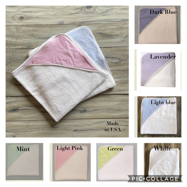 Hooded Towel Girl Monogram Hooded Towel Baby Personalized Etsy