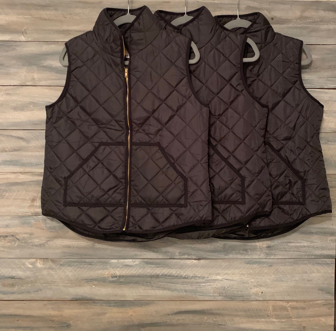 Quilted Monogram Monogram Vest, Monogram Vest Black, Monogram Vest Quilted, Monogram ...