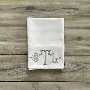 Monogram Pillowcase, Set of Monogrammed Pillowcases, pillowcase, monogram, dorm, graduation gift, personalized pillowcase, mrmrs, wedding