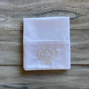 Monogram Pillow case, Set of Monogrammed Pillowcases, pillowcase, monogram, dorm, graduation gift, personalized pillowcase, mrmrs