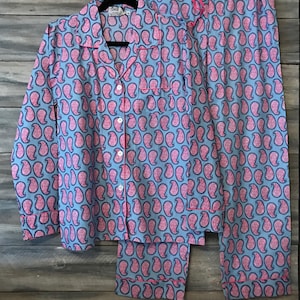 Bridesmaid Pajamas, Monogram Pajama, monogram pj, pajama, pjs, notch collar pajama, button front pajama, bridesmaid pj, pajama