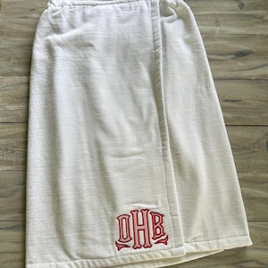 Monogram towel wrap, Monogram Towel, Bath Wrap, Monogram Spa Wrap, Bachelorette Spa, Towel, Wrap, Seersucker, Spa Wrap, Spa Party