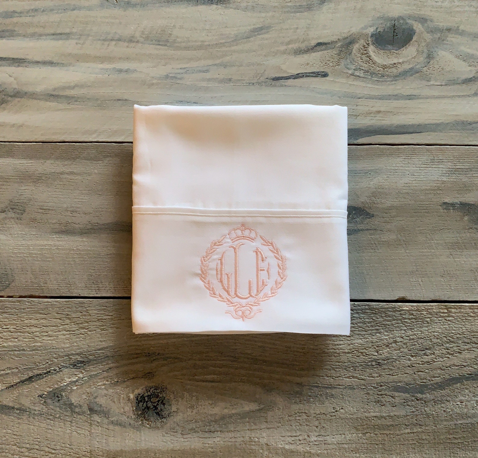 Monogram Pillowcase Set of Monogrammed Pillowcases Etsy
