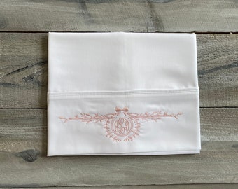 stamped pillowcases to embroider
