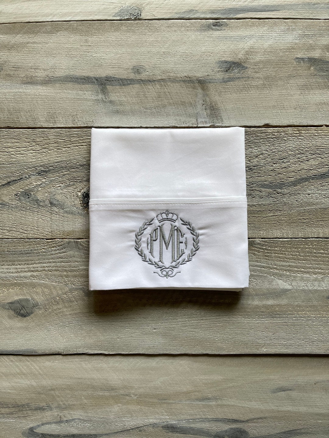 Monogram Pillowcase Set of Monogrammed Pillowcases Etsy