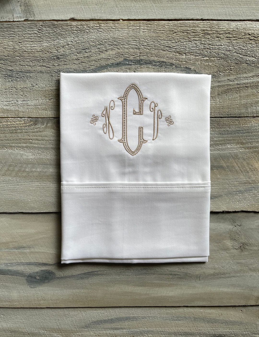 Monogram Pillowcase, Set of Monogrammed Pillowcases, Pillowcase