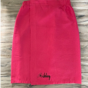 Monogram Towel Wrap, Monogram Bath Wrap, Monogram Shower Wrap, Waffle Robe, Monogram Waffle Robe, Monogram Spa Wrap, Bridesmaid, Grad