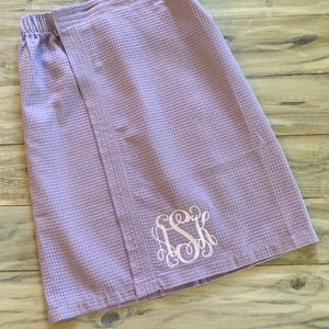 Monogram Towel Wrap, Monogram Bath Wrap, Monogram Shower Wrap, Waffle Robe, Monogram Waffle Robe, Monogram Spa Wrap, Bridesmaid, Bride