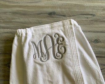 Monogram Towel Wrap, Bath Wrap, Monogram Towel, Towel Wrap, Spa Wrap, Graduation, Shower Wrap, Bridesmaid, Towel, Monogram Shower Wrap