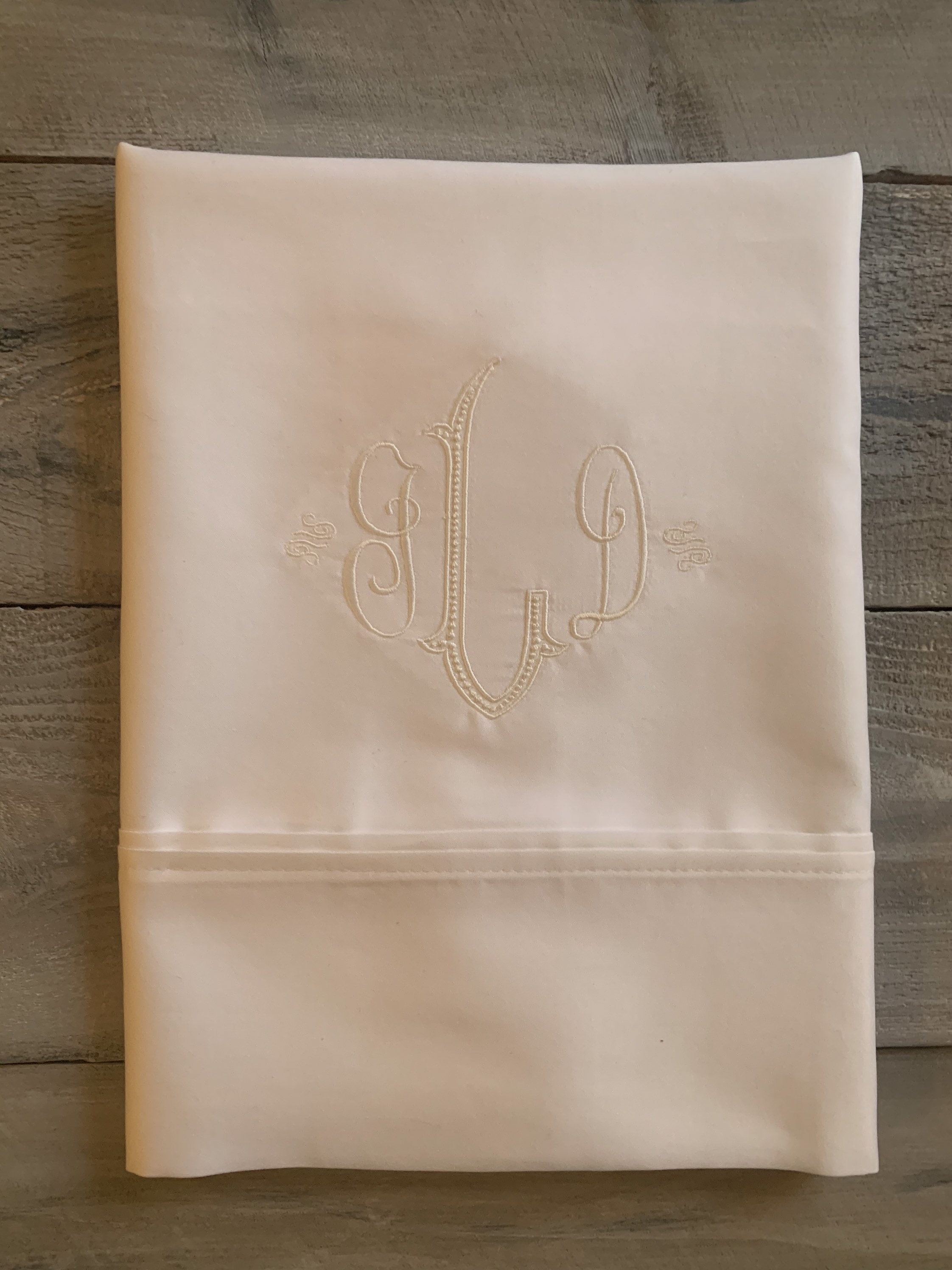 Monogram Pillowcase Set of Monogrammed Pillowcases Etsy