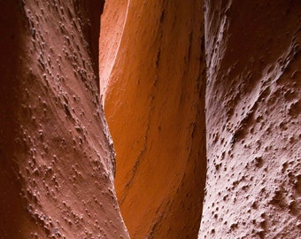 Abstract photo from a slot canyon in Grand Staircase-Escalante National Monument, Utah.