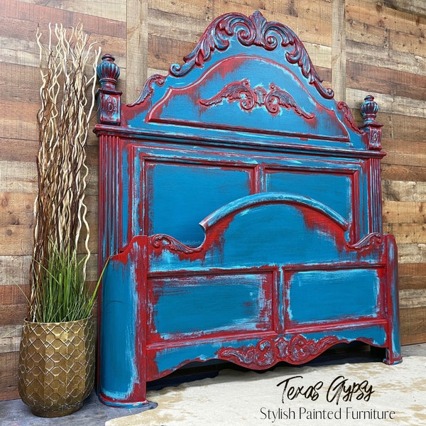 Turquoise Headboard Etsy
