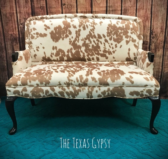Texas Gypsy Style Upholstered Sofa Chair Settee Loveseat Etsy