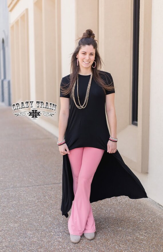 black longline tunic