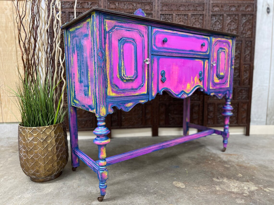 AVAILABLE Texas Boho Style Furniture Painted Furniture Etsy