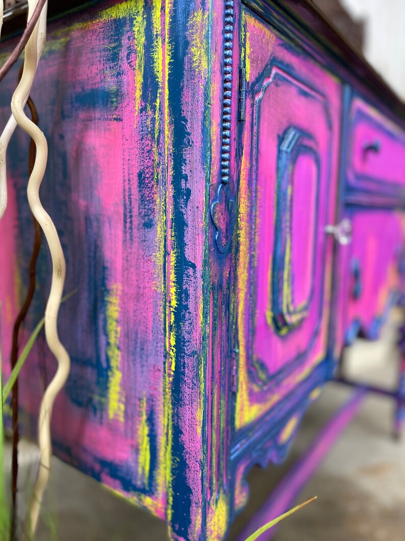 AVAILABLE Texas Boho Style Furniture Painted Furniture Etsy