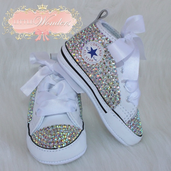 baby converse with rhinestones