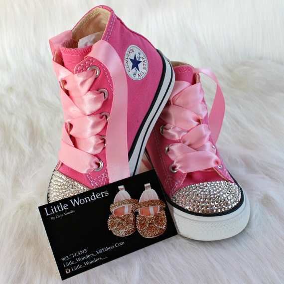 Converse bébé top fille strass