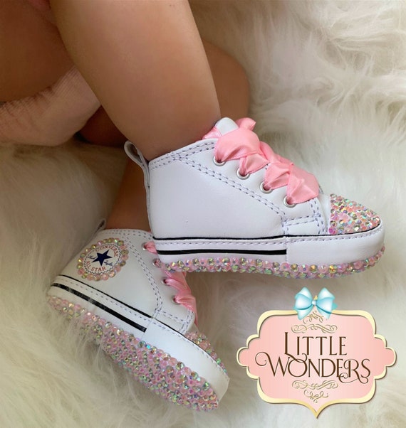 baby converse with rhinestones