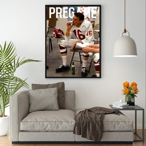 Vintage Len Dawson Poster RIP Legend Len Dawson Smoking - Etsy