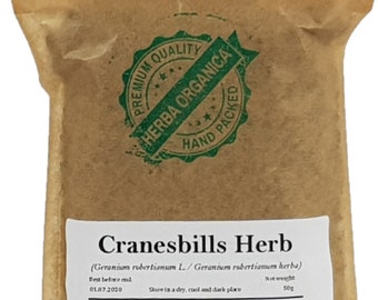 Hierba Cranesbills - Geranium Robertianum L # Herba Organica #