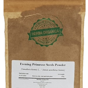 Evening Primrose Seeds Powder - Oenothera Biennis # Herba Organica #