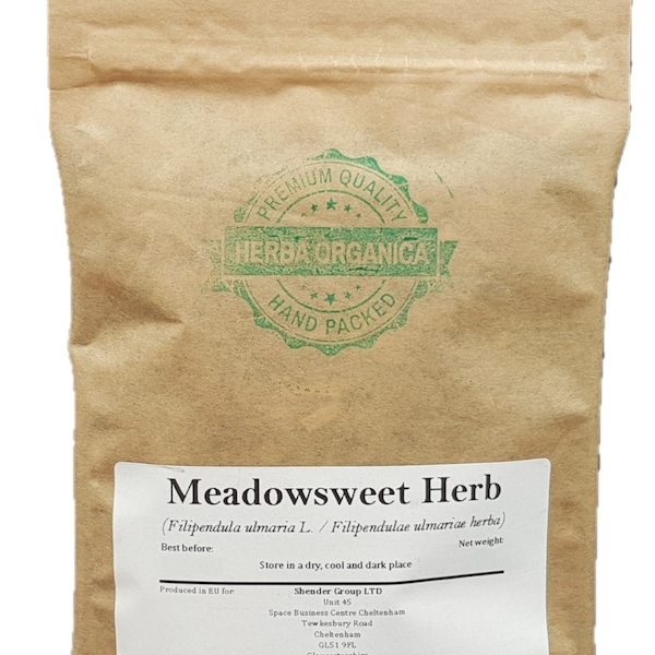 Meadowsweet Herb - Filipendula ulmaria L # Herba Organica # Meadsweet, Bridewort