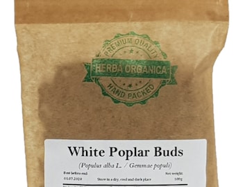 White Poplar Buds - Populus Alba L # Herba Organica #