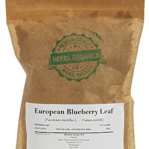 European Blueberry Leaf - Vaccinium Myrtillus # Herba Organica #