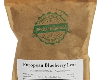 European Blueberry Leaf - Vaccinium Myrtillus # Herba Organica #