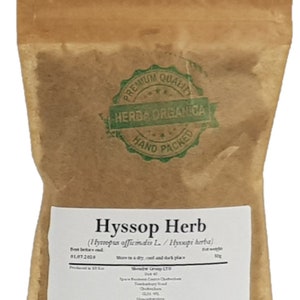 Hyssop Herb - Hyssopus Officinalis # Herba Organica #