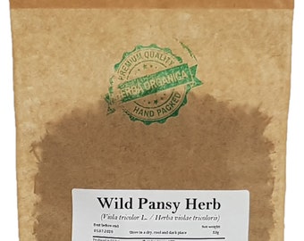 Wild Pansy Herb - Viola Tricolor L # Herba Organica #