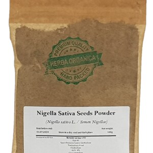 Nigella Sativa Seeds Powder # Herba Organica #