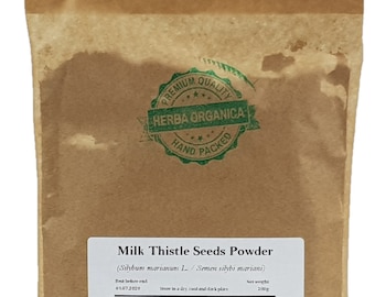 Milk Thistle Seeds Powder - Silybum Marianum L # Herba Organica #