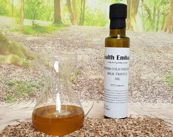 Fresh Cold Pressed Milk Thistle Oil (Silybum marianum L.) Health Embassy