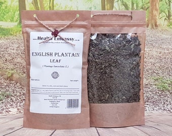 English Plantain Leaf (Plantago lanceolata L) Health Embassy Natural Herbal Tea