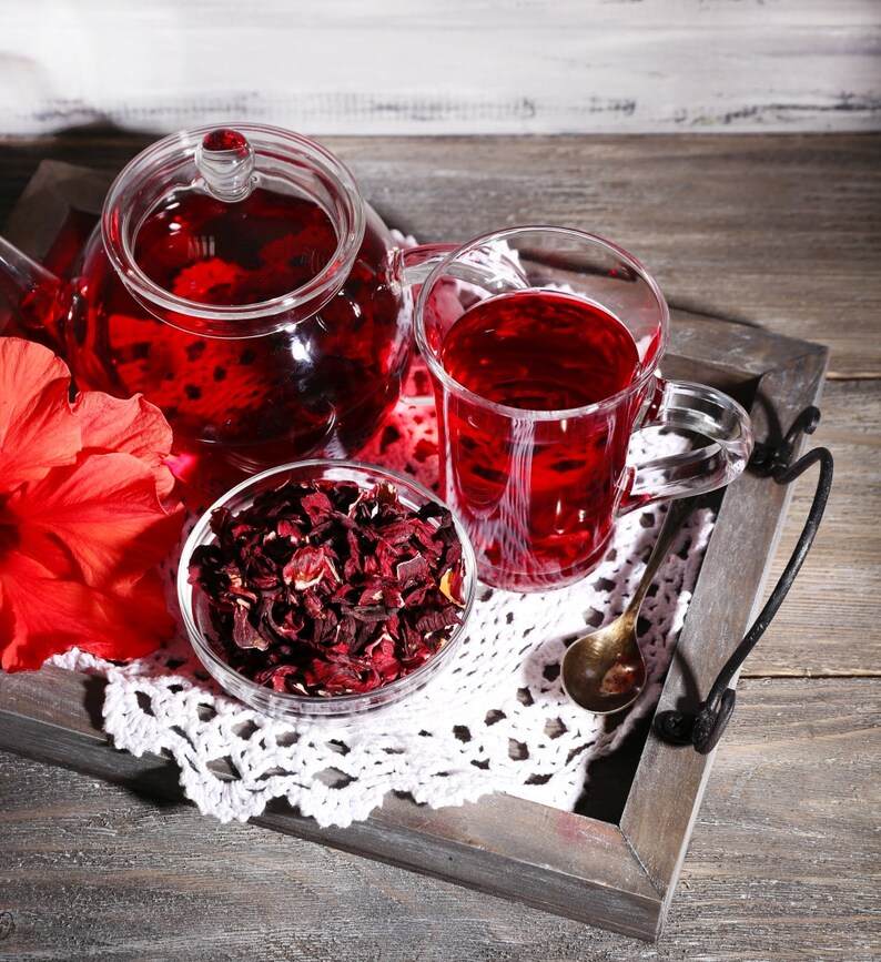 Hibiscus Dried Flowers Tea Health Embassy 100 Natural Herbal Etsy UK