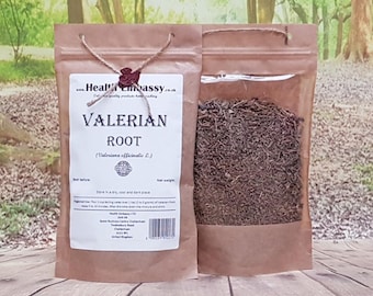 Valerian Root ( Valeriana officinalis L ) Health Embassy 100% Natural Herbal Tea