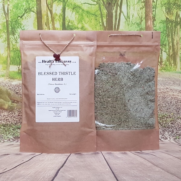 Hierba de cardo bendito (Cnicus Benedictus L.) Té de hierbas natural de Health Embassy