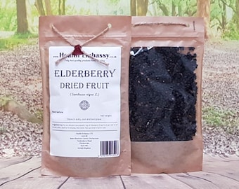 Elderberry Dried Fruit ( Sambucus nigra L ) Health Embassy Natural Herbal Tea