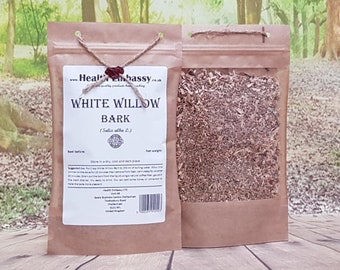 White Willow Bark ( Salix alba L ) Health Embassy 100% Natural Herbal Tea