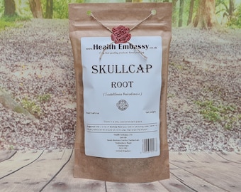 Skullcap Root ( Scutellaria baicalensis ) Health Embassy | Pure and Natural | Loose Herbal Tea