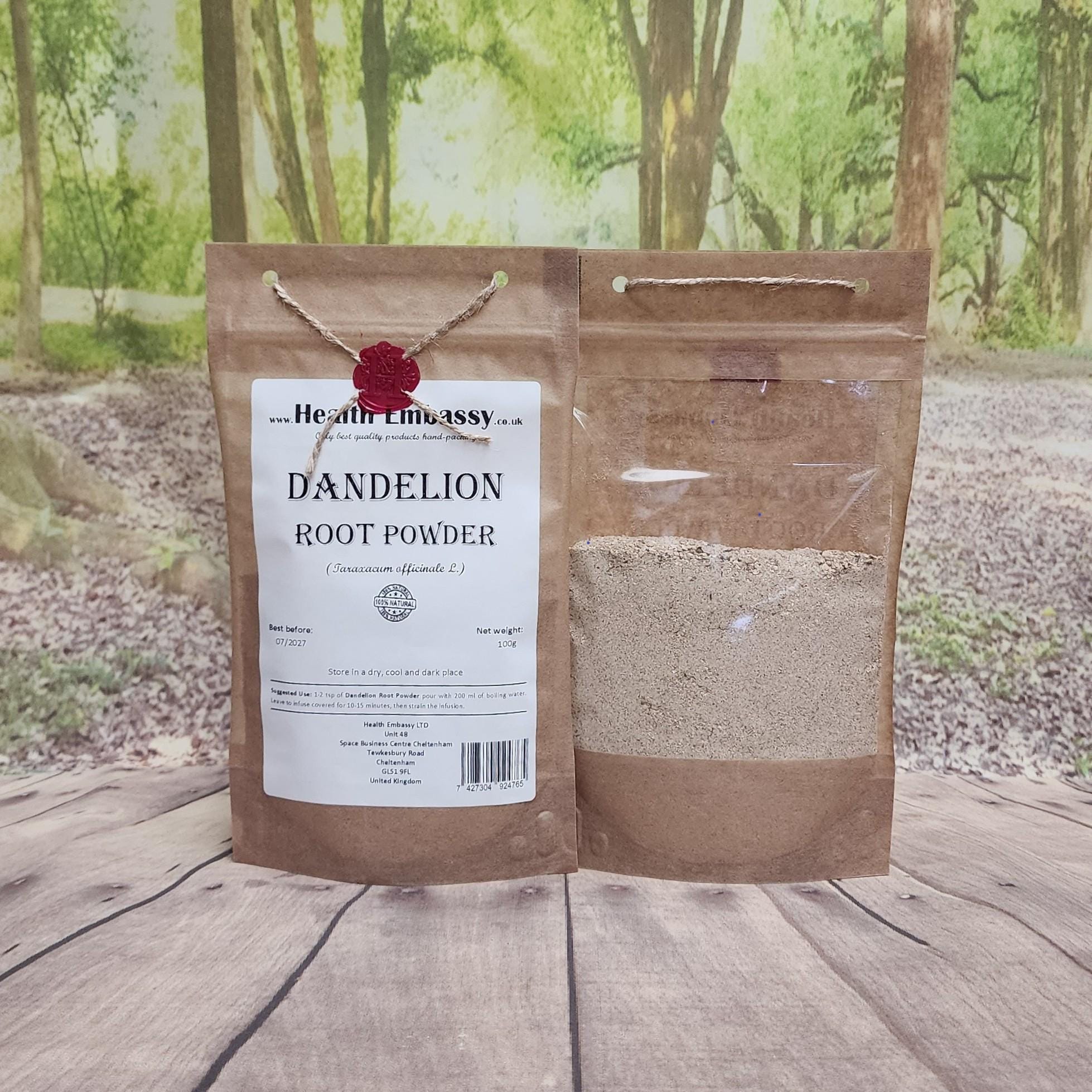 タンポポの根の粉末（Taraxacum officinale L）ヘルスエンバシー 100