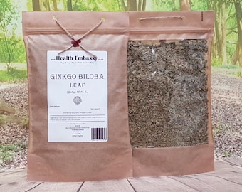 Té de hojas de Ginkgo Biloba - Health Embassy - Té de hierbas 100 % natural