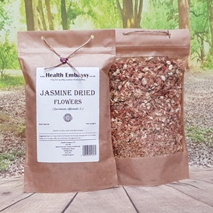 Jasmine Dried Flowers Tea ( Jasminum L ) Health Embassy 100% Natural Herbal Tea