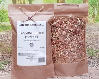 Jasmine Dried Flowers Tea ( Jasminum L ) Health Embassy 100% Natural Herbal Tea