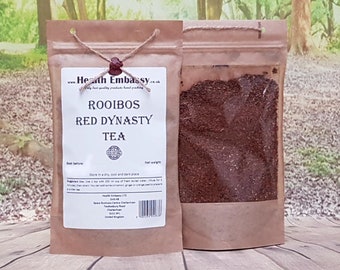Tè Rooibos Red Dynasty 75 g - Tè in foglie sfuse 100% naturale Health Embassy