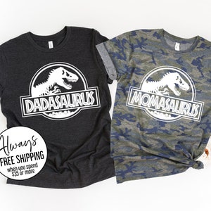 Dinosaur Birthday Parent Shirts, Dinosaur Shirts, Family Birthday Shirts, Jurassic Birthday Shirts, Momasaurus, Matching Jurassic Shirts.