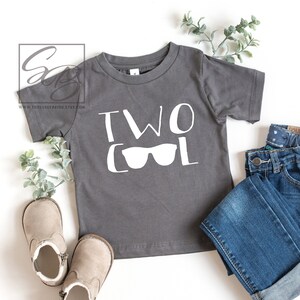 Two Cool Shirt. 2nd Birthday Boy. 2nd Birthday Boy Shirt. Two Year Old Boy. Birthday Outfit Boy. Second Birthday Boy. 2nd Birthday Shirt.